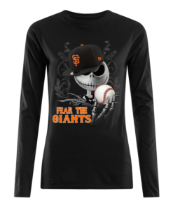Jack Skellington Fear The San Francisco Giants Men's Long Sleeved