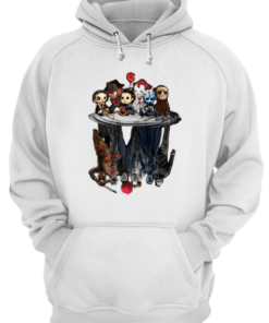Horror Movie Characters Water Mirror Reflection Unisex Hoodie