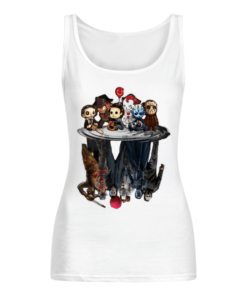 Horror Movie Characters Water Mirror Reflection Women's Tank Top