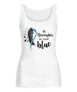 Breast Cancer In November We Wear Blue Women's Tank Top