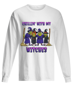 Chillin With My Witches Halloween Men's Loong Sleeved