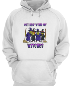Chillin With My Witches Halloween Unisex Hoodie