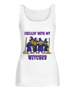 Chillin With My Witches Halloween Wome's Tank Top