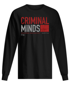 Criminal Minds Distressed BAU Quantico Lightweight Men's Long Sleeved
