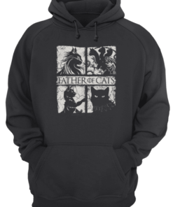 Father of Cats Shirt Cat Lovers Cat Dad Gift Unisex Hoodie