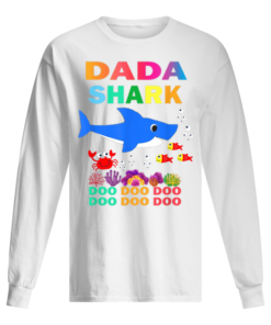 Fathers Day Dada Shark Doo Doo Doo Men's Long Sleeved
