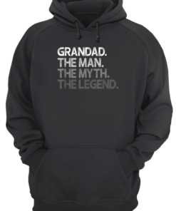 Grandpa Man Myth Legend Grey Unisex Hoodie