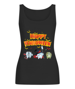 Happy Halloween Shirt Funny Dental Costume Gift Women's Tank Top