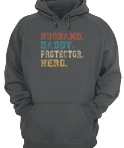 Husband Daddy Protector Hero Vintage Version Unisex Hoodie