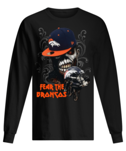 Iron Maiden fear the Denver Broncos Men's Long Sleeved