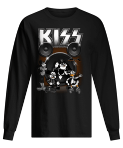 Kiss Mickey mouse characters Men's Long Sleeved