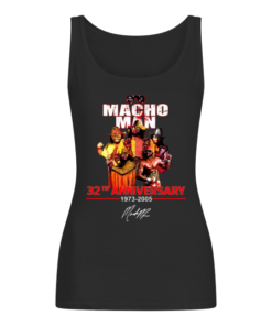 Macho Man 32th Anniversary 1973-2005 Signature Randy Savage Women's tank Top