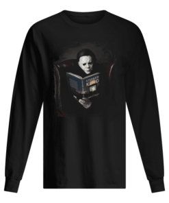 Michael Myers reading book Stephen King Men's Long Sleeved