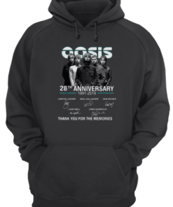 Oasis 28th Anniversary 1991-2019 Thank You For The Memories Unisex Hoodie