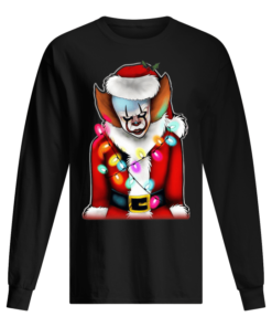 Pennywise Santa Claus Christmas lights IT Men's Long sleeved
