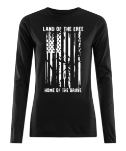 Tactical Pro Supply Land of The Free American Women's Long Sleeved