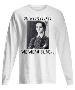 Wednesday Addams On wednesdays wWe Wear Black Men's Long Sleeved