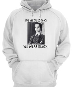 Wednesday Addams On wednesdays wWe Wear Black Unisex Hoodie