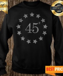 45 Squared Betsy Ross Flag Merican Version Sweatshirt