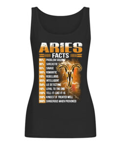 Aries Facts Problem Solving Sarcastic Savage Women's Tank Top
