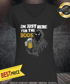 Death I'm Just Here For The Boss USA Women's V-Neck