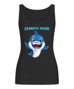 Grandpa Shark Daddy Shark Blue Shark Women's Tank Top