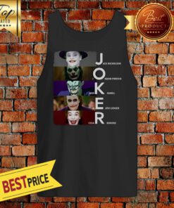 Joker Jack Nicholson Joaquin Phoenix Mark Hamill Heath Ledger Cesar Romero Signature Tank Top
