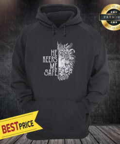 Lion He Keeps Me Safe She Keeps Me Wild Unisex Hoodie