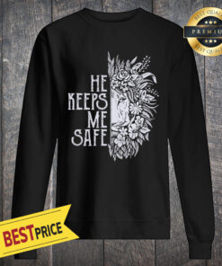 Lion He Keeps Me Safe She Keeps Me Wild Unisex Sweatshirt