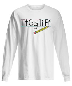 Pencil Tt Gg Ii Ff Men's Long Sleeved
