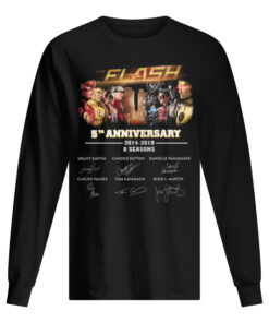 The Flash 5th Anniversary 2014-2019 6 Seasons Signatures Men's Long Sleeved