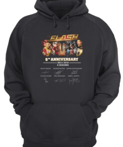 The Flash 5th Anniversary 2014-2019 6 Seasons Signatures Unisex Hoodie