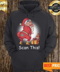 Christmas Santa Twerking Scan This Hoodie