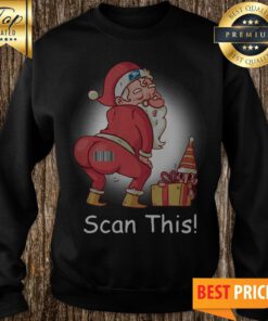 Christmas Santa Twerking Scan This Sweatshirt