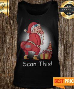 Christmas Santa Twerking Scan This Tank Top