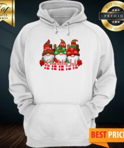Danish nisser with flag – glaedelig jul Hoodie