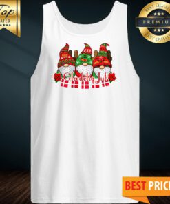 Danish nisser with flag – glaedelig jul Tank Top