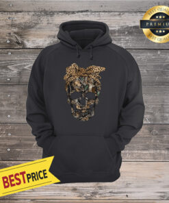 Deer Hunting Camouflage Skull With Leopard Bandana Shirt By Hoodie