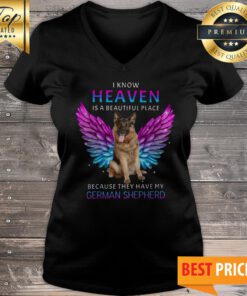 Heaven Old German Shepherd Dog V-neck