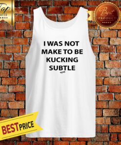 Holy Flaps I Was Not Made To Be Fucking Subtle Canvas Cushion Cover Tank Top