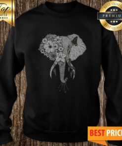 Illustration Elephant With Flower Keys Sweatshirt