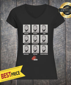 Expressions Of Arn Angry Happy Sad Sleepy Cheerful Confused Excited Proud Frustrated Ladies Tee