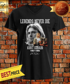 Legends Never Die Kurt Cobain 1967 1994 Signature V-neck