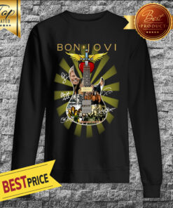 Official Bon Jovi Guitar Signature Sweatshirt