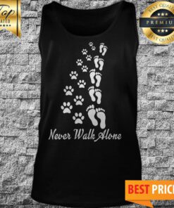 Official Dog Paw Never Walk Alone Tank Top