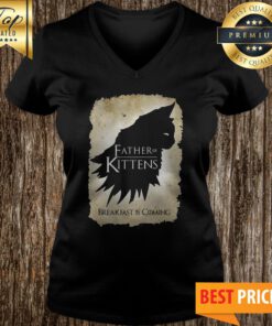 Official Father Of Kittens Breakfast Is Coming V-neck