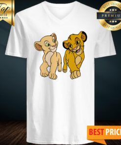 Official Simba And Nala Pour Femmes V-neck