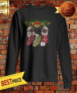 Pug In Socks Christmas Sweatshirt