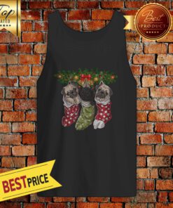 Pug In Socks Christmas Tank Top