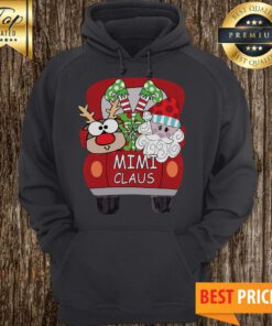 Red Car Christmas Mimi Claus Hoodie